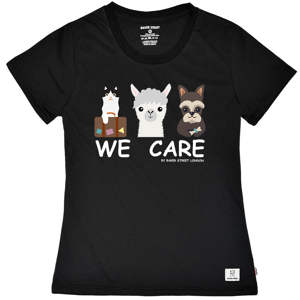 We Care 駝駝守護貓狗 女版短T