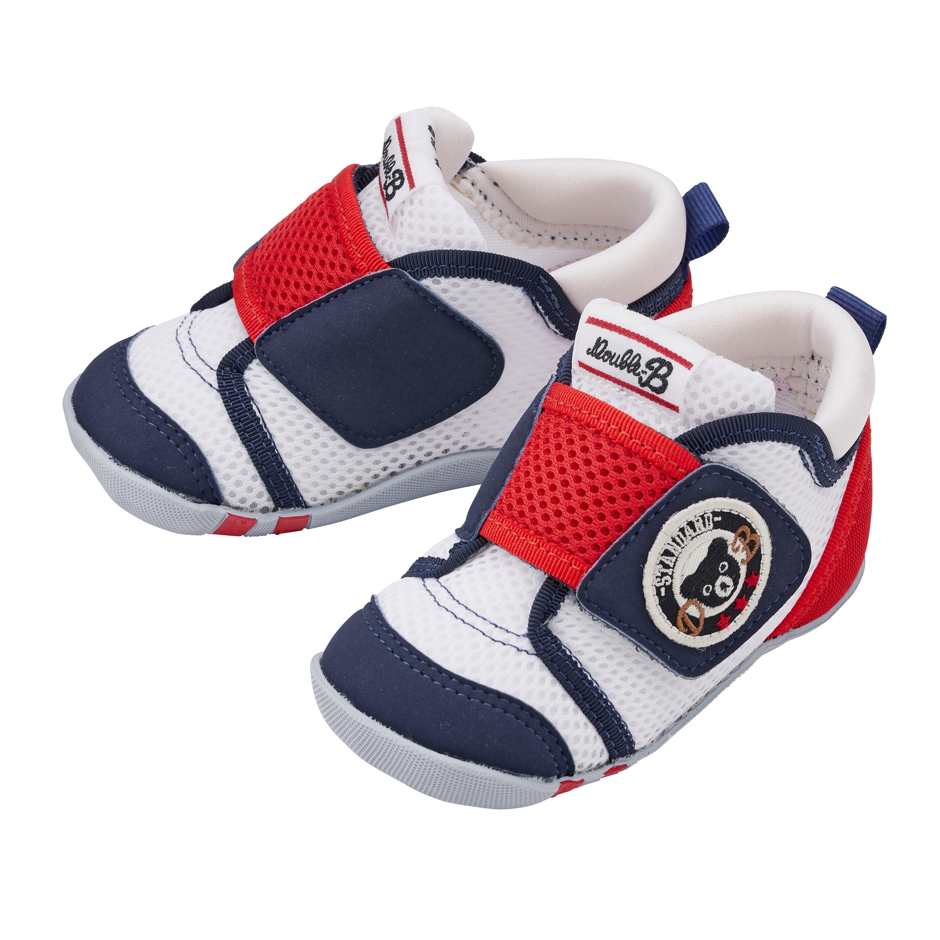 黑熊網面第一嬰兒鞋