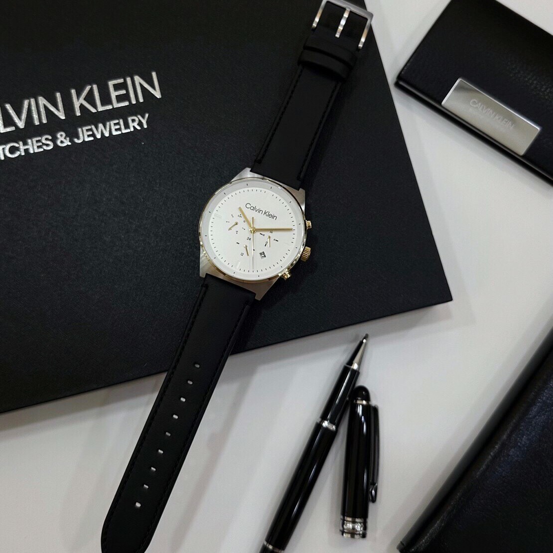 【CALVIN KLEIN】CK紳士風皮革男錶 CK25200299 44mm 現代鐘錶