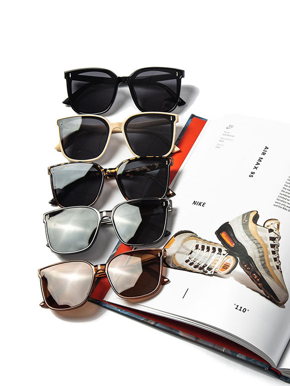 太陽眼鏡 時尚韓版 墨鏡 TR材質 偏光防紫外線 方框墨鏡