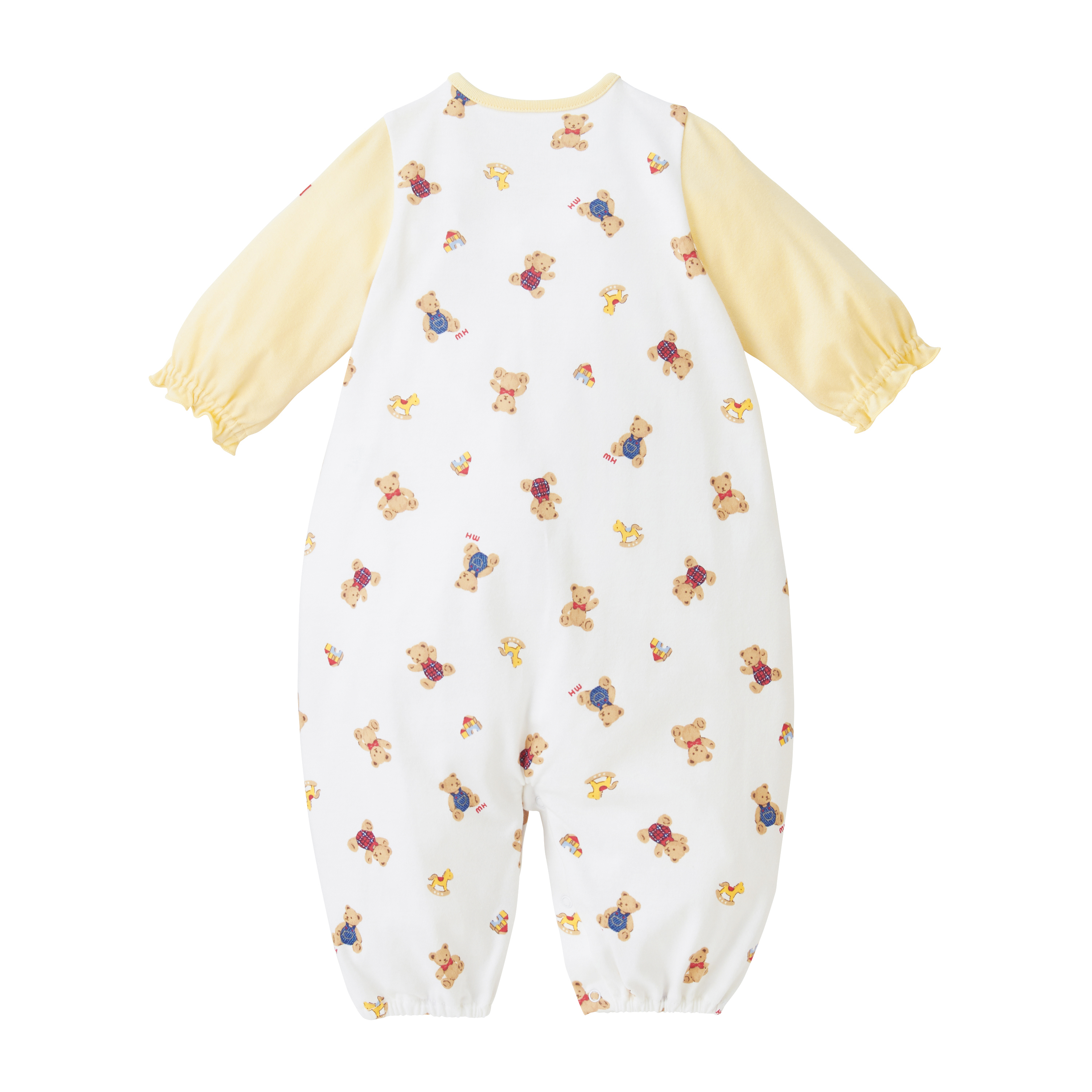 小熊全圖案嬰兒兩用睡袍