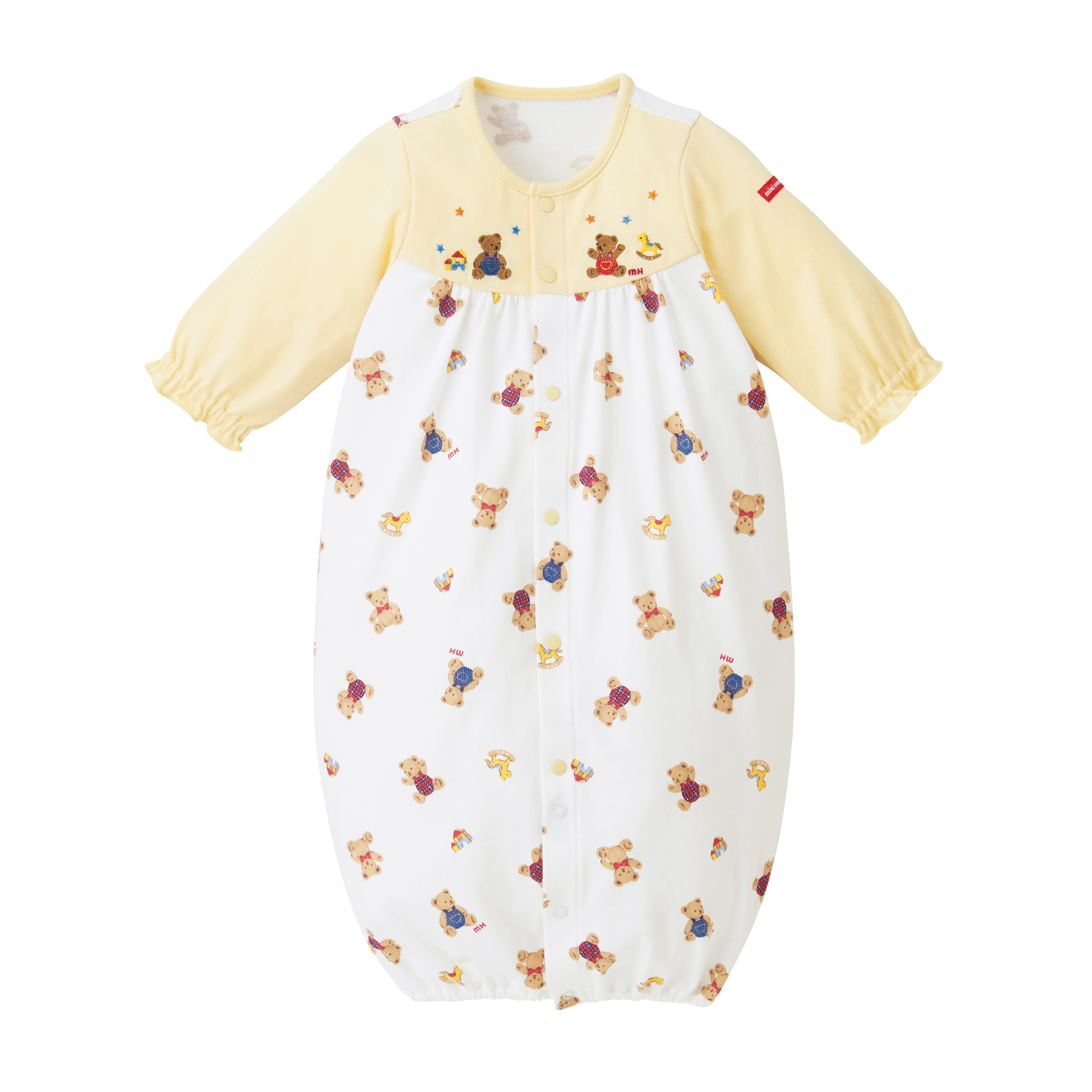 小熊全圖案嬰兒兩用睡袍