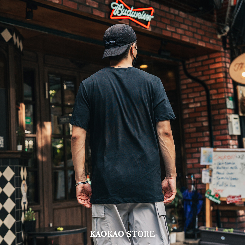 NIKE 夏季 多LOGO 印花 圓領 短T【DZ2876-010】