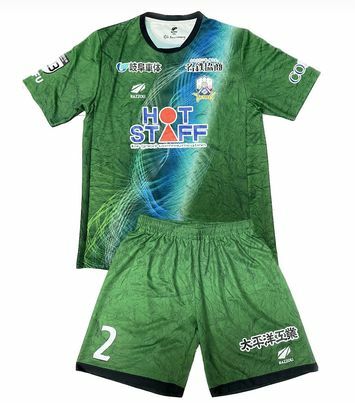 2022 FC 岐阜 主場球員版連球褲 #2 L.FREIRE (USED , 支給品 / 連球員簽名)