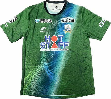 2022 FC 岐阜 主場球員版連球褲 #2 L.FREIRE (USED , 支給品 / 連球員簽名)