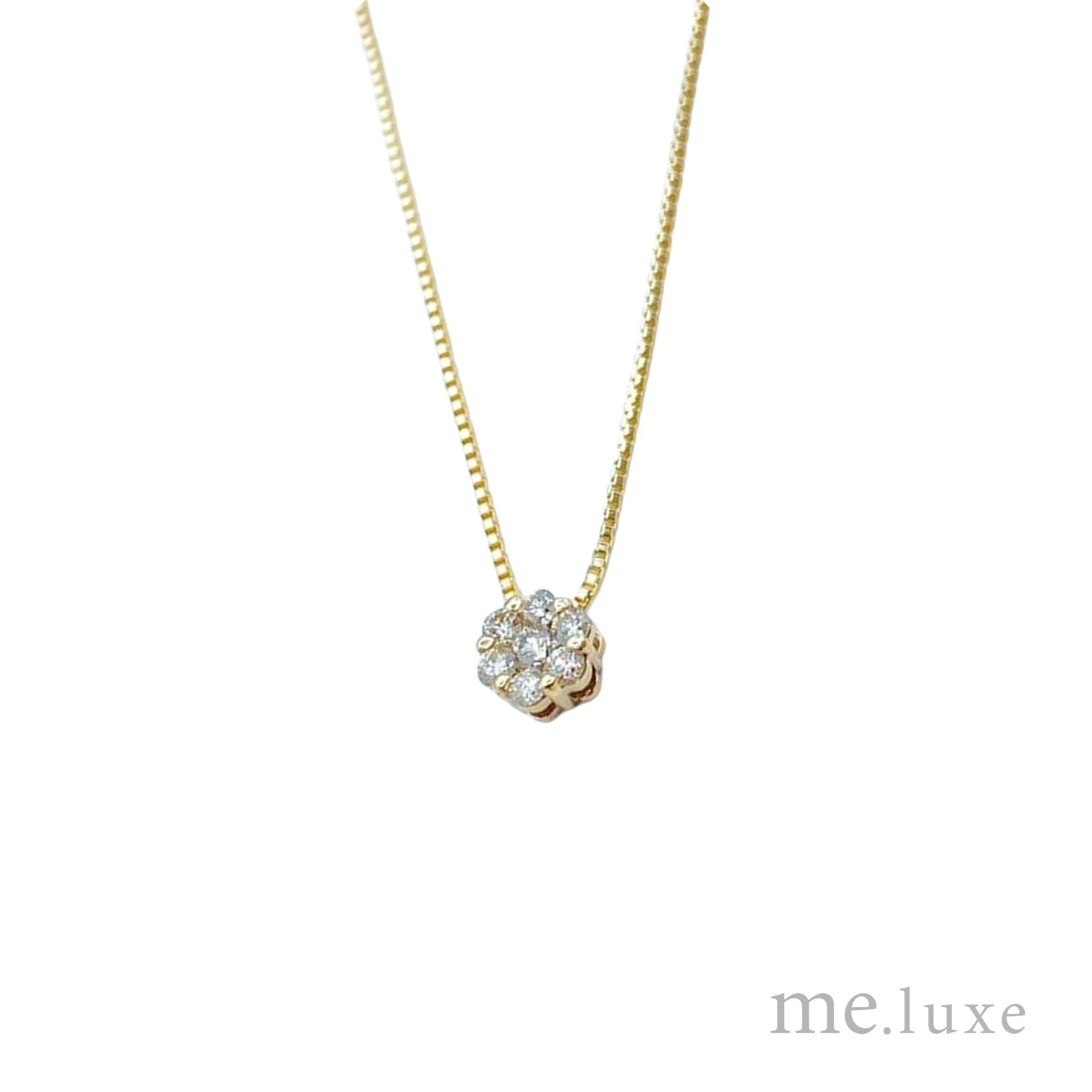 【me.luxe】K10鑽石7顆拼花鍊10分/20分鑽