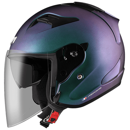 ASTONE DJS 彩繪 變色綠紫 3/4罩