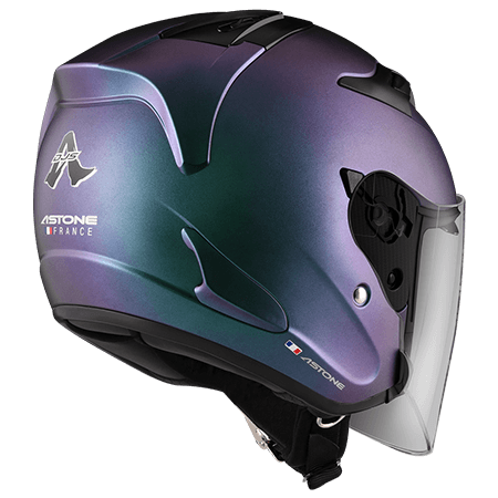 ASTONE DJS 彩繪 變色綠紫 3/4罩