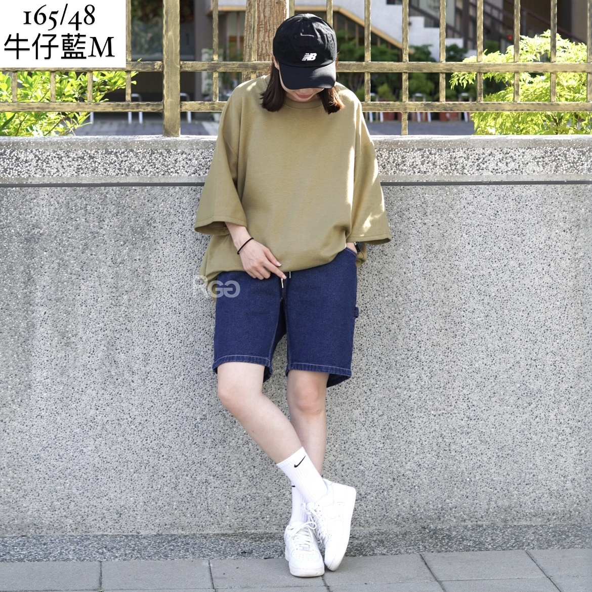 #95817 畫家口袋牛仔短褲