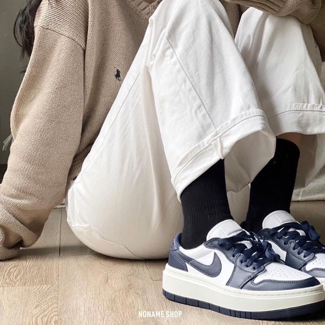 NIKE Air Jordan 1 Elevate Low 厚底 海軍藍