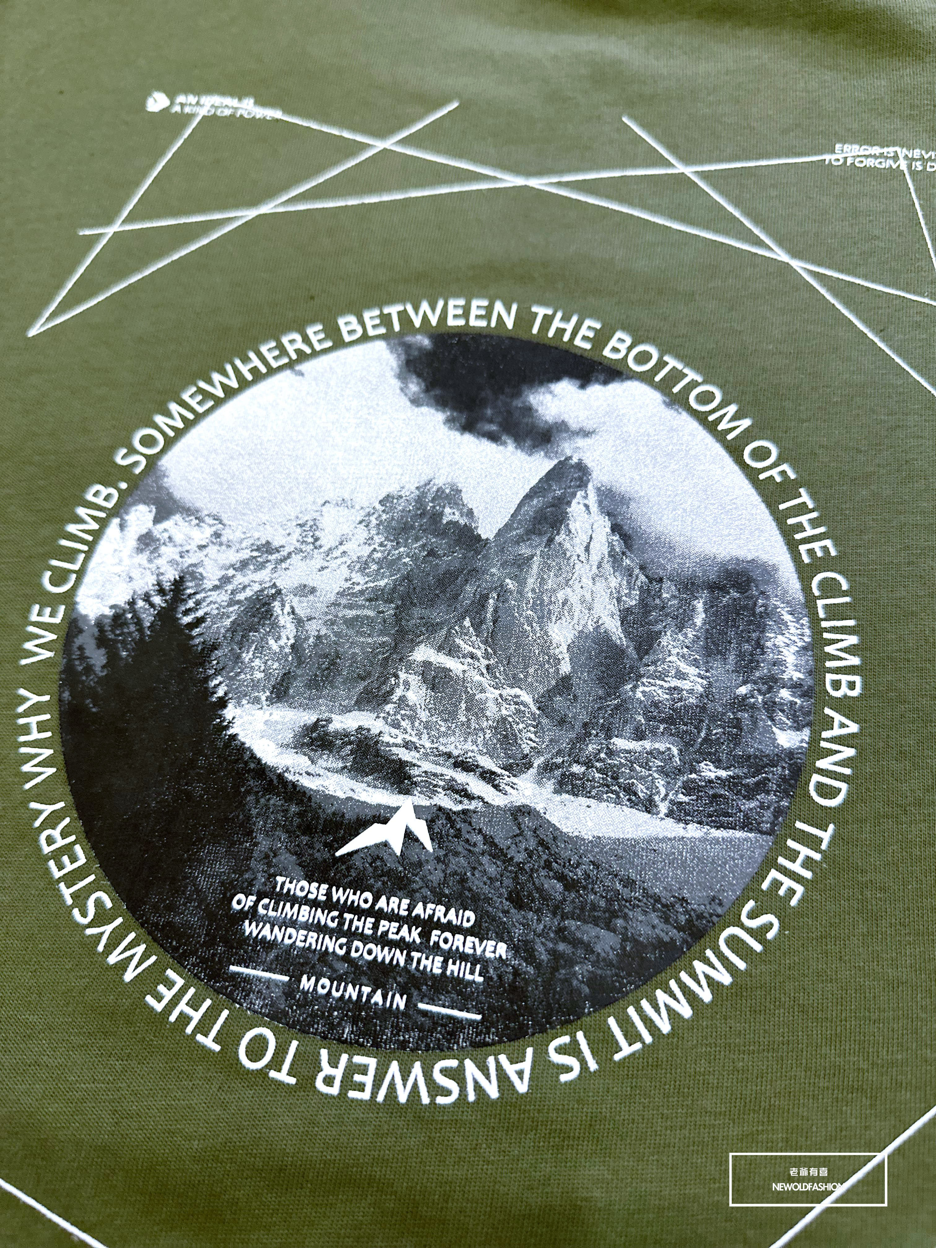 『新品上市』重磅閃電雪山短T(NOF230388030)-綠