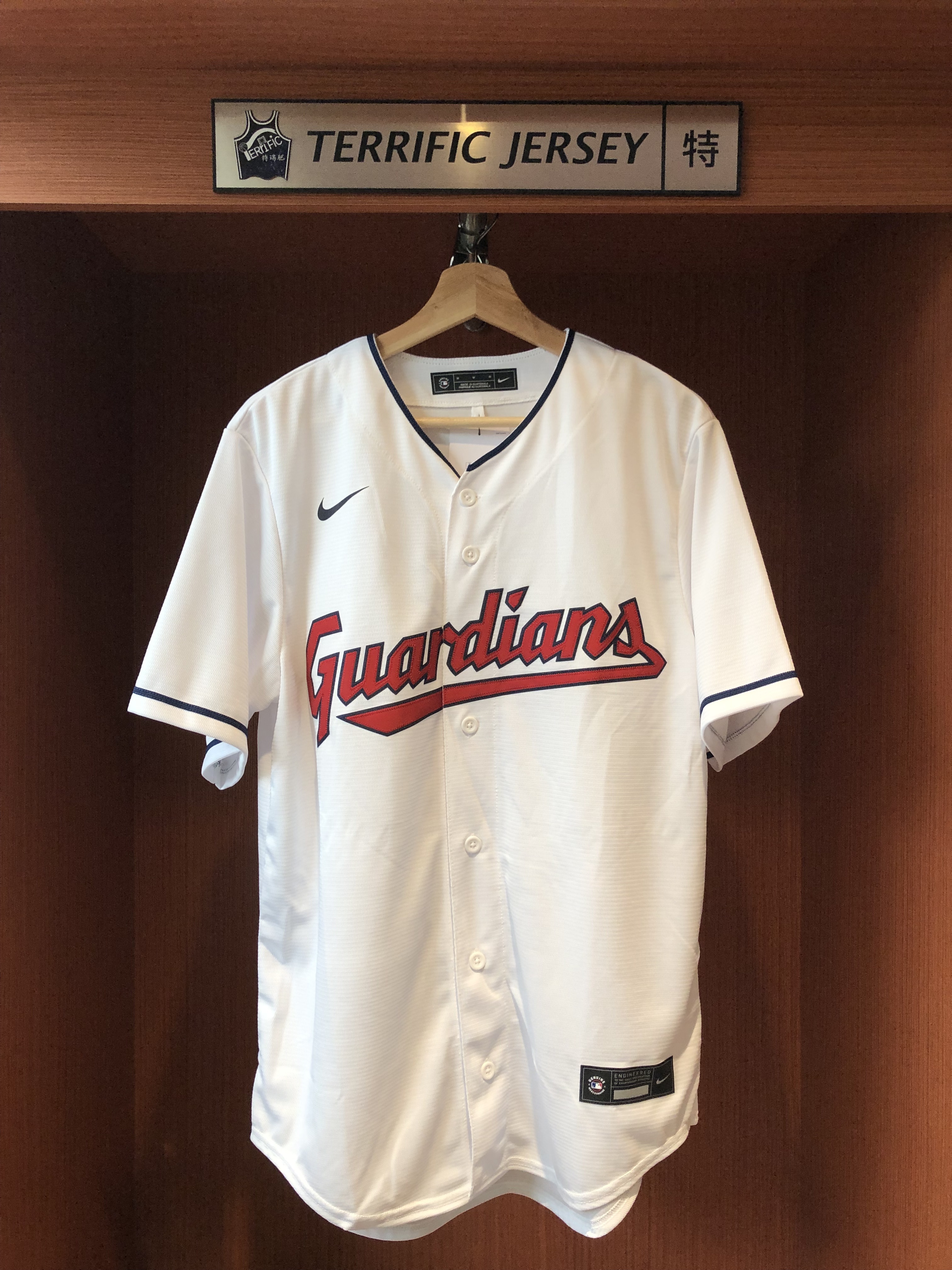 MLB球衣 Jose Ramirez 克里夫蘭守護者白 Nike Replica Player Name Jersey 球迷版 熱轉印 全新
