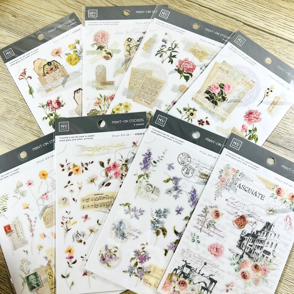 MU．轉印貼紙 Print-On Stickers no.228~235