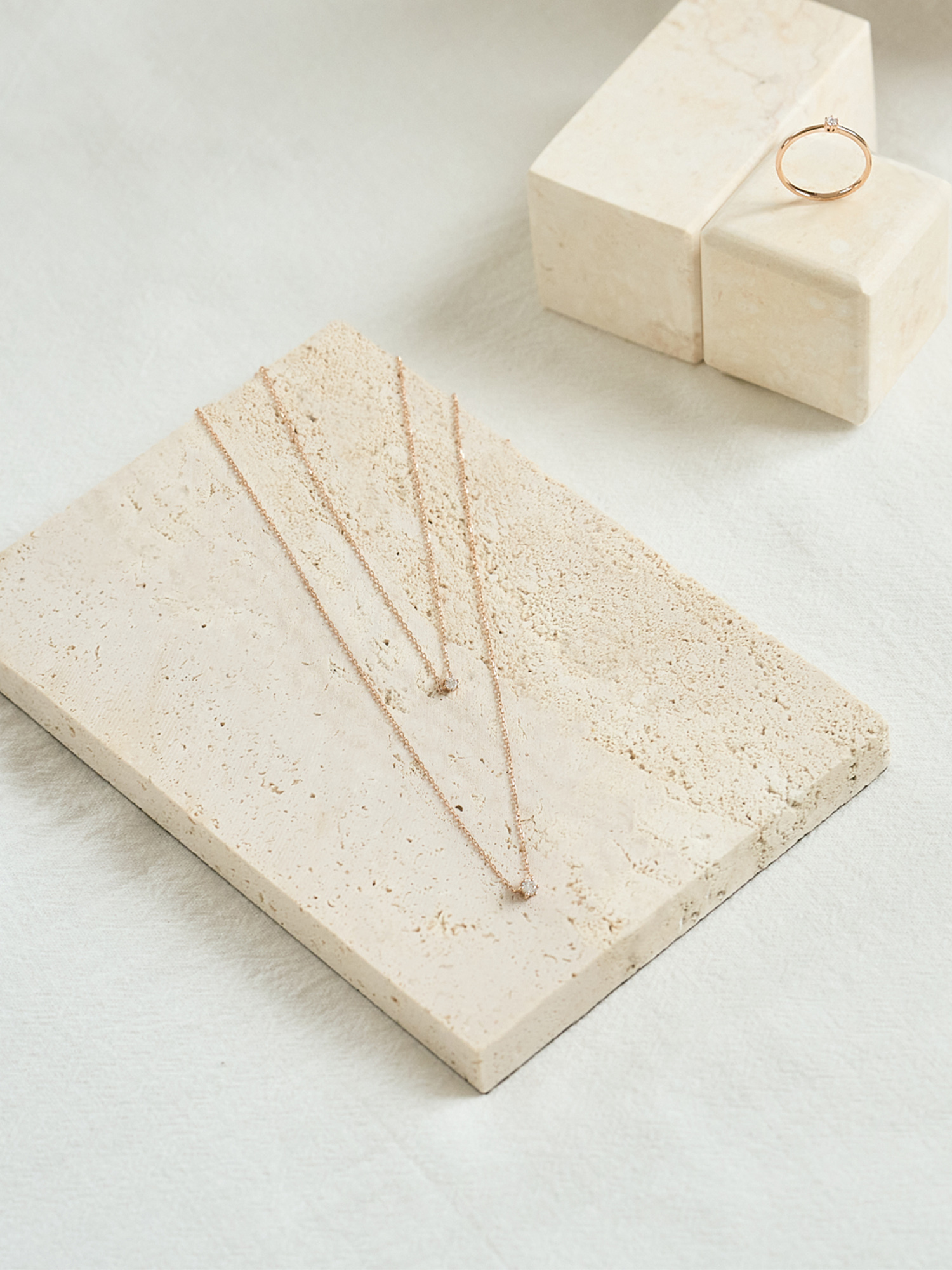 AURA 18K鑽石極光項鍊