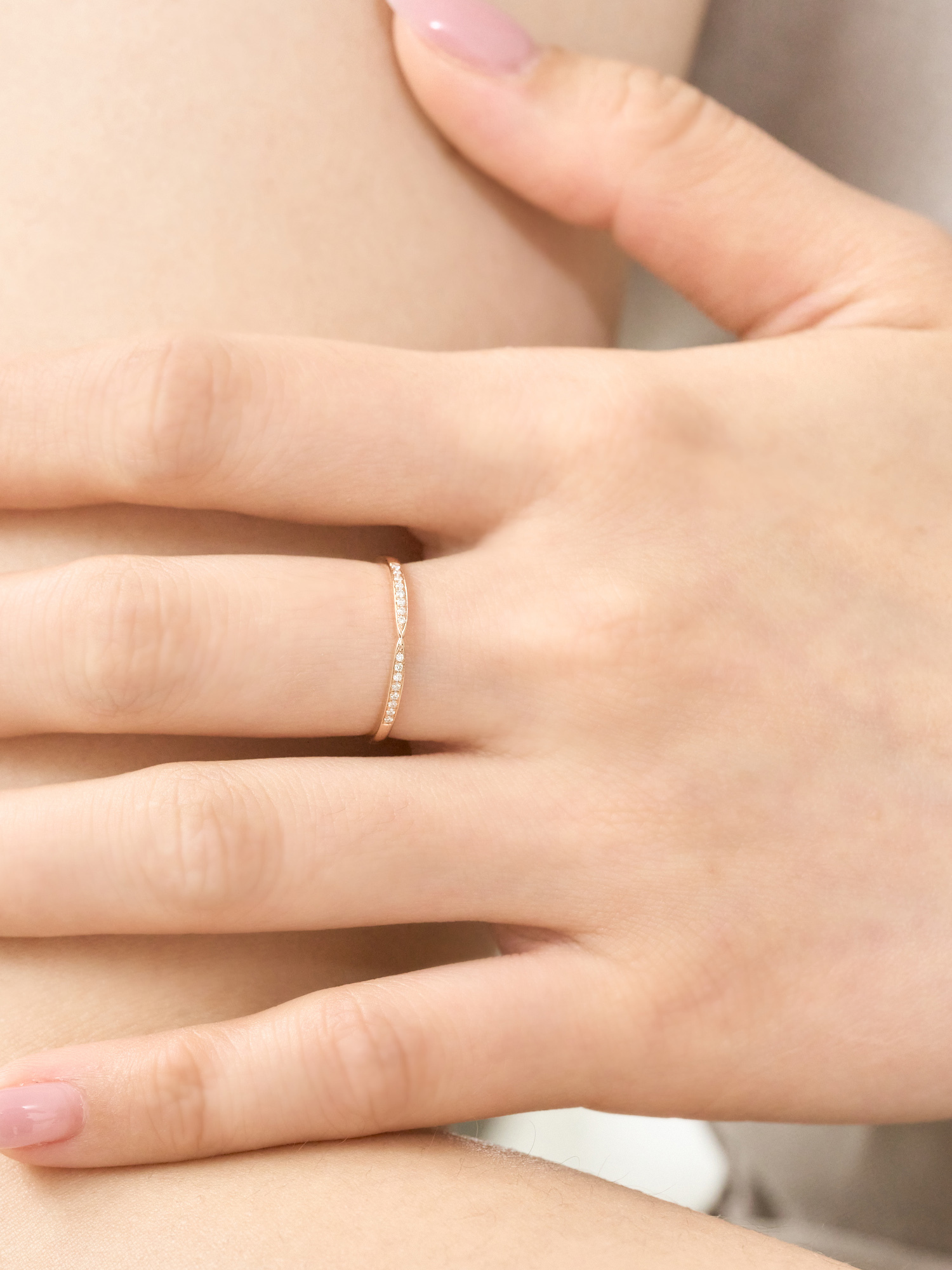 FLEDGE 18K鑽石羽翼戒指