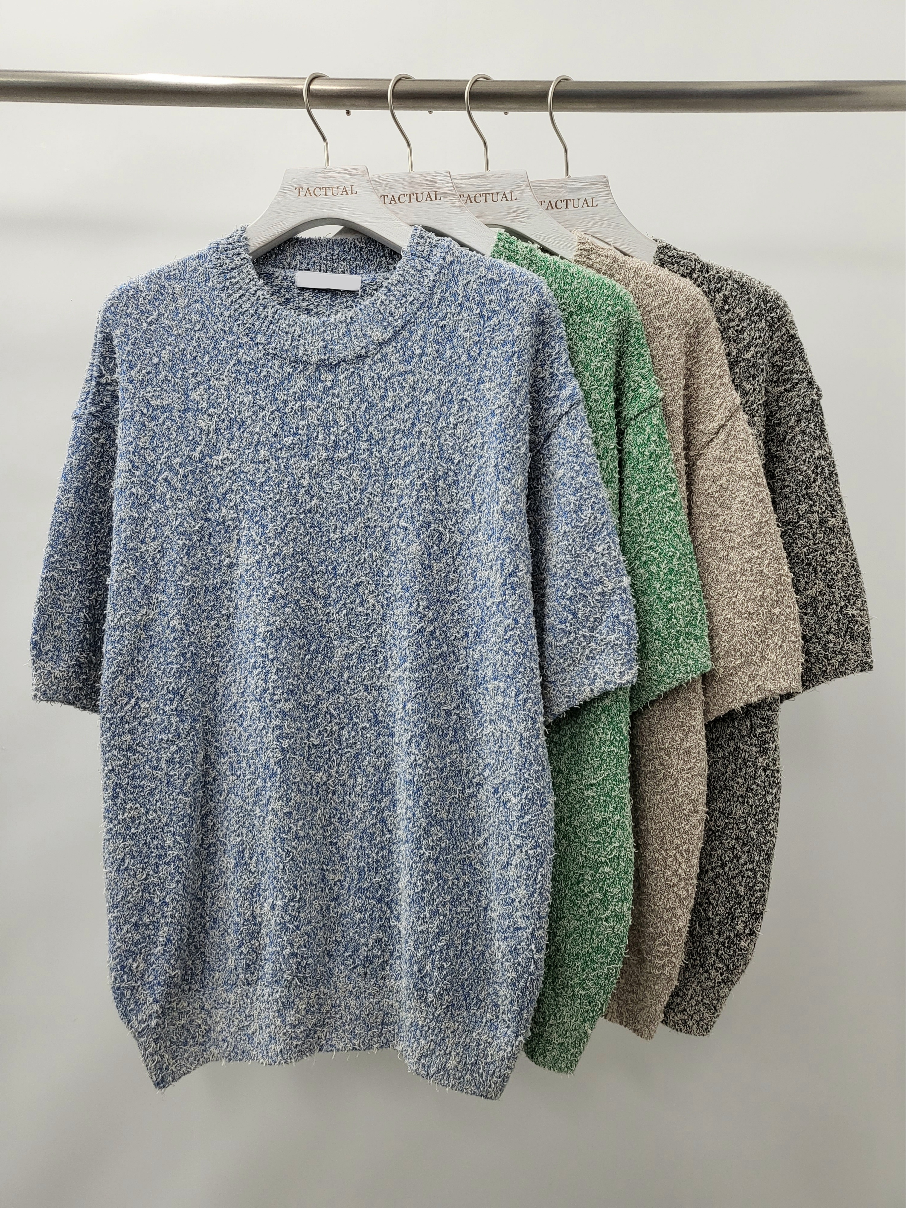 混色短袖線Tee T5079