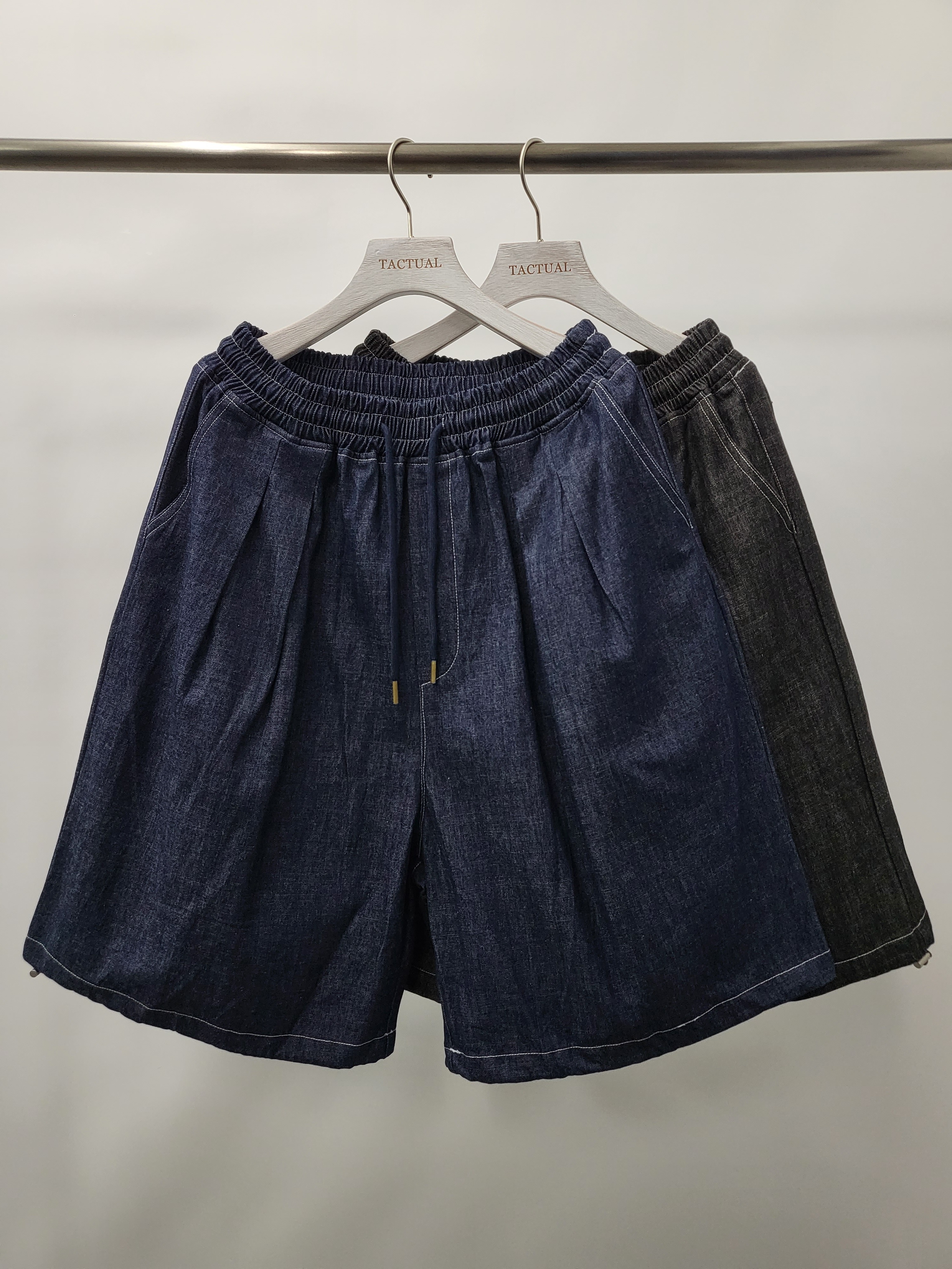 淨色牛仔短褲 P2478