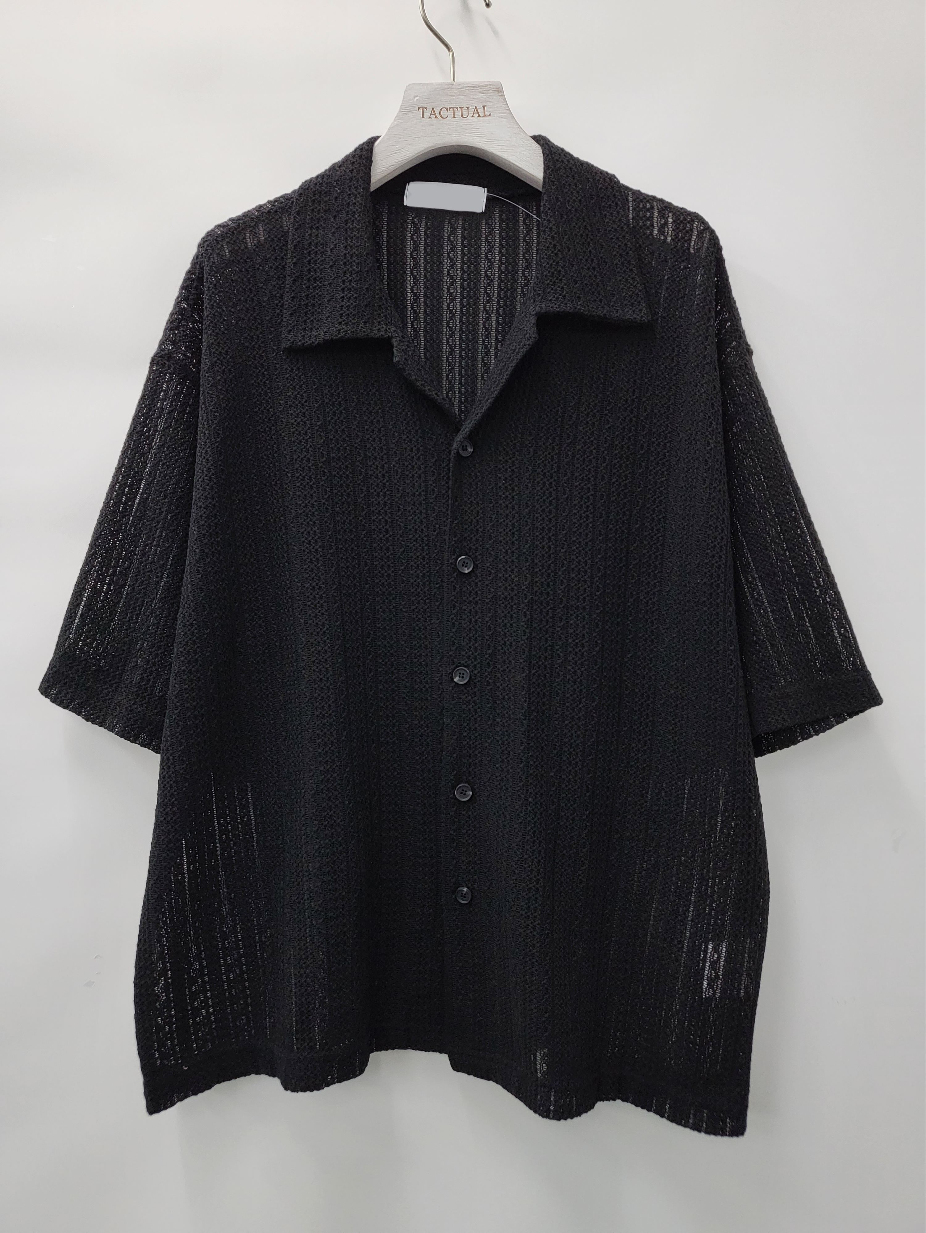 淨色通花短袖恤衫 S2106