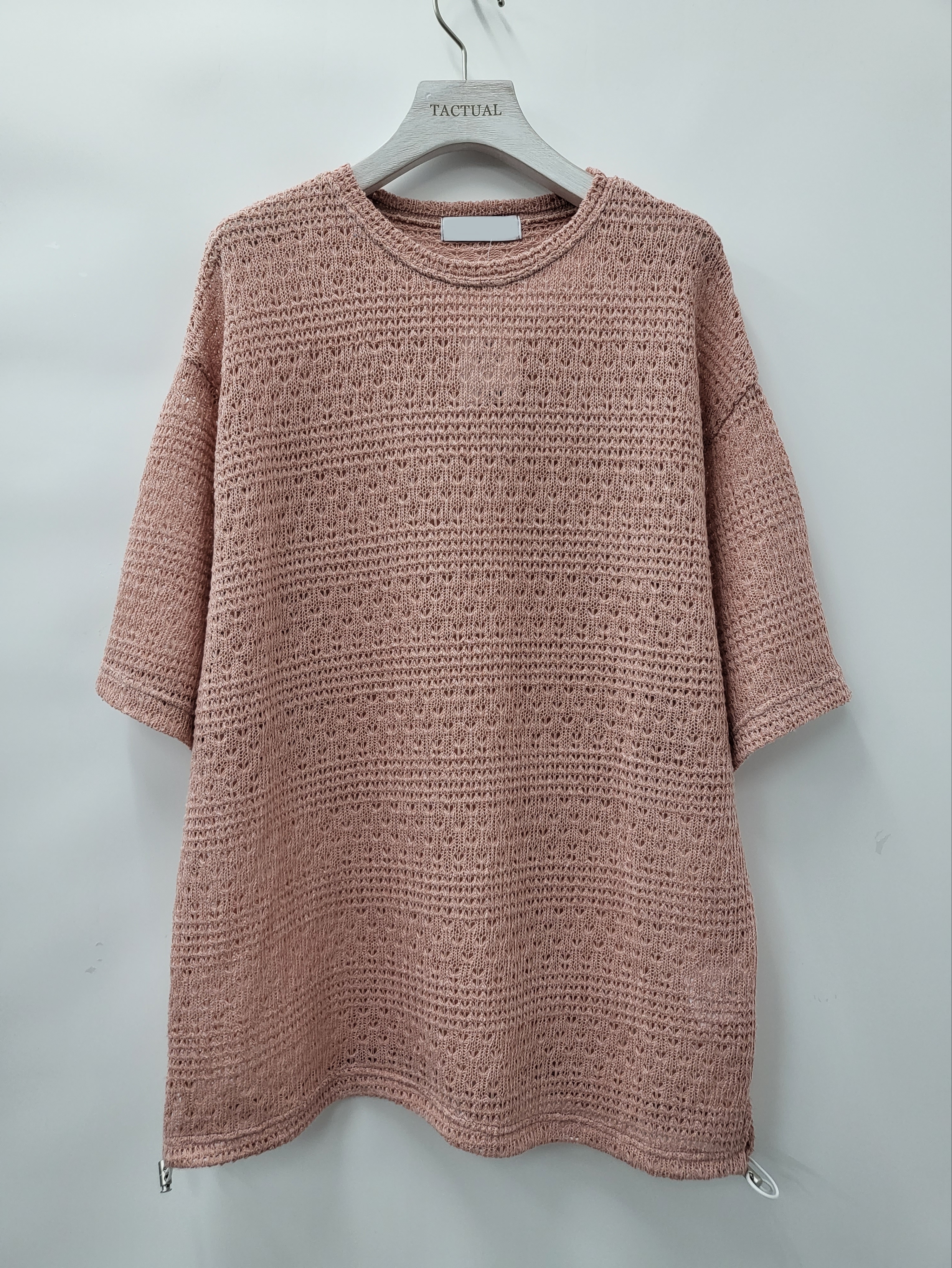 淨色暗紋短袖線Tee T5080