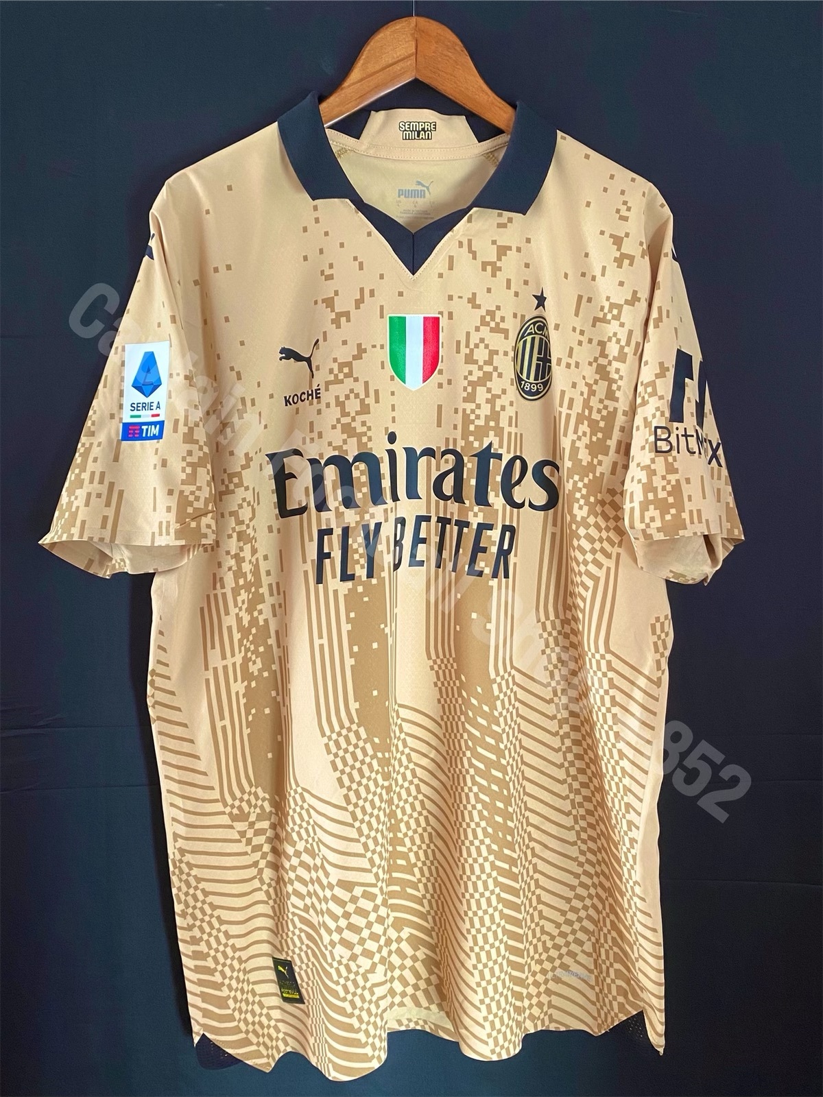 (Boxset) AC Milan x Koche 2023 Puma Goalkeeper Authentic Player Shirt #16 M MAIGNAN