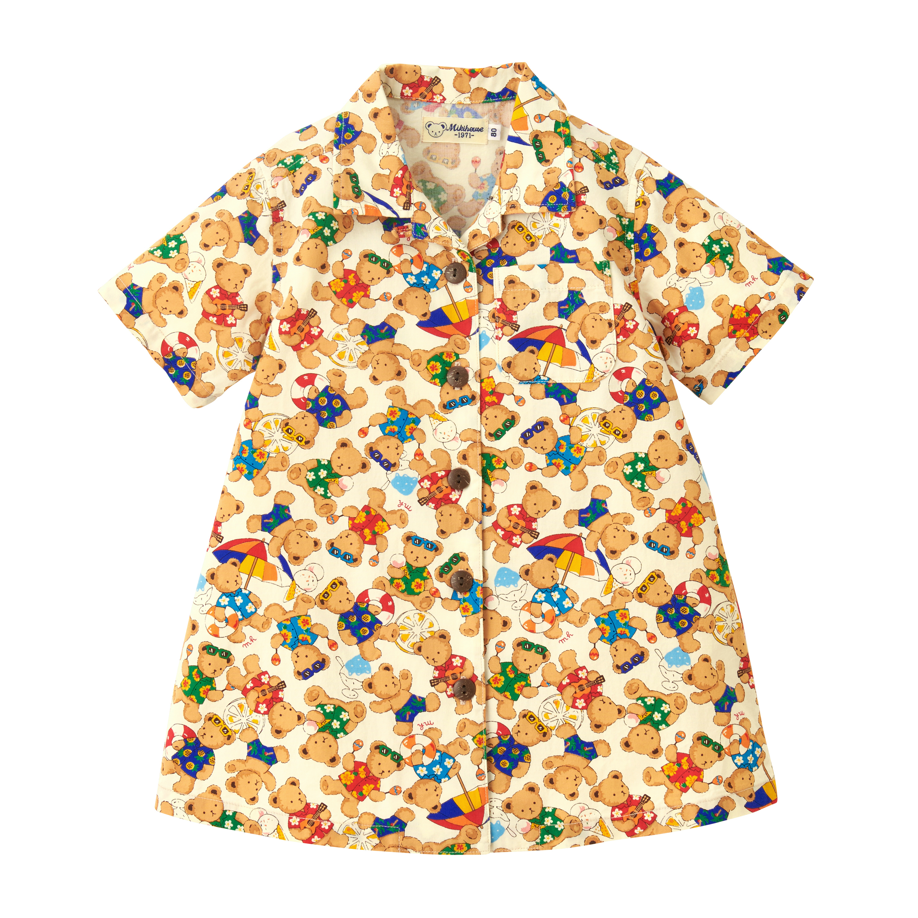 小熊夏威夷連身裙