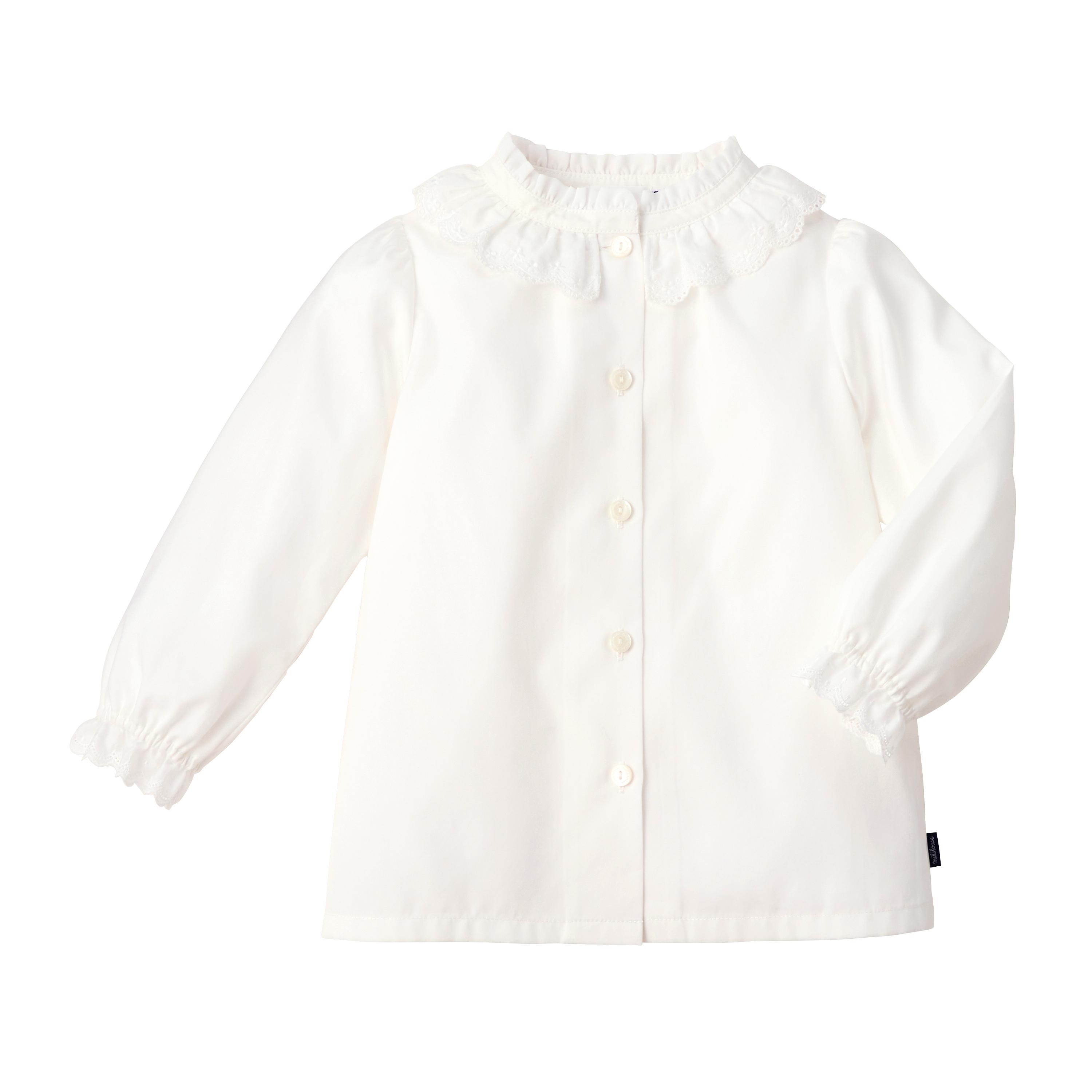 華麗蕾絲領長袖T卹