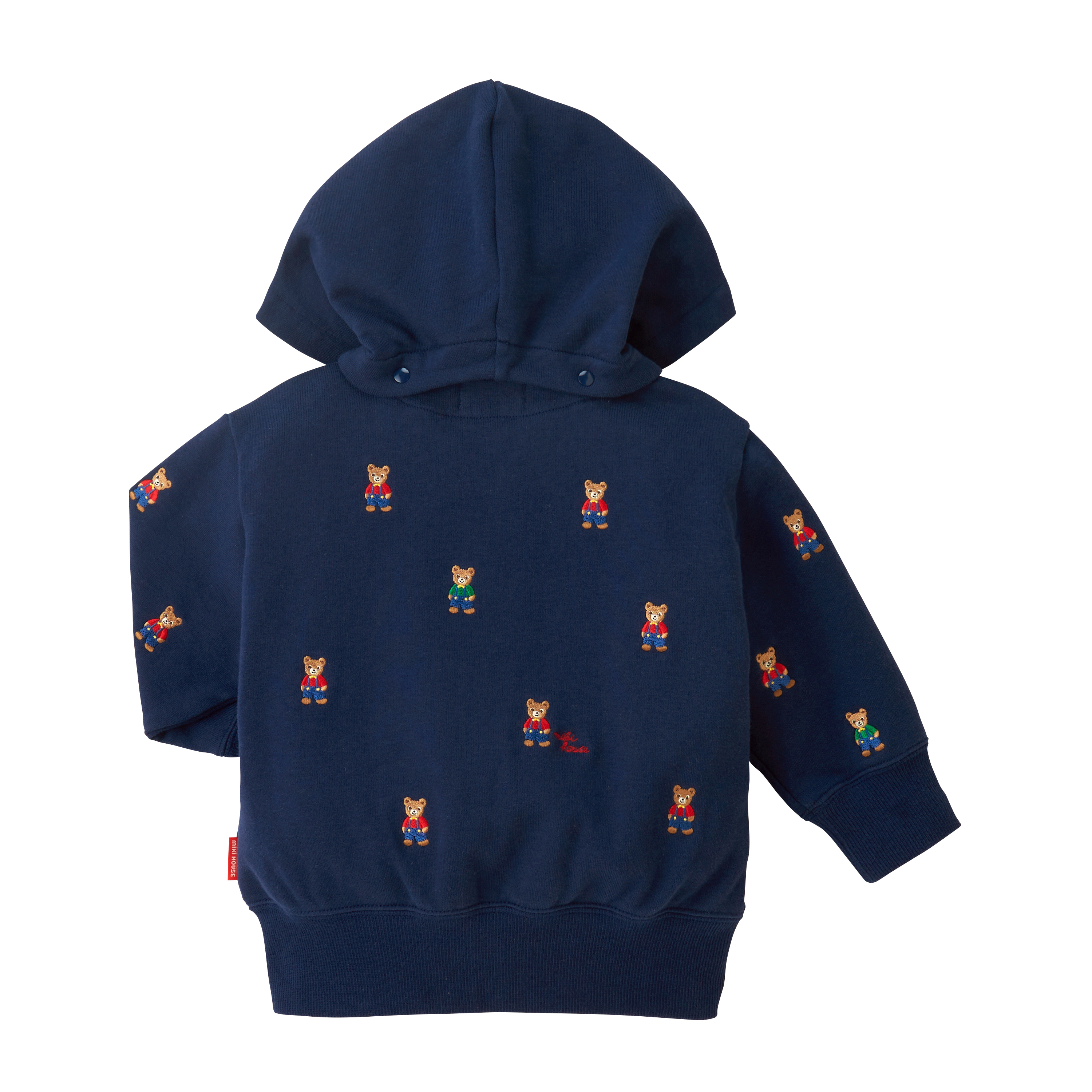 刺綉熊全圖案連帽外套