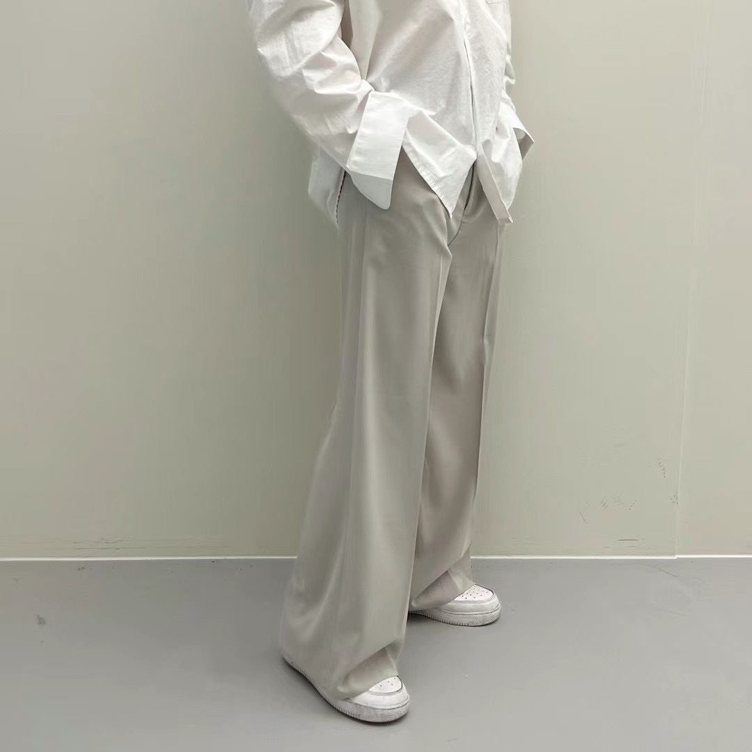 🇰🇷韓國 老錢風 高級感 寬鬆 落地 西褲