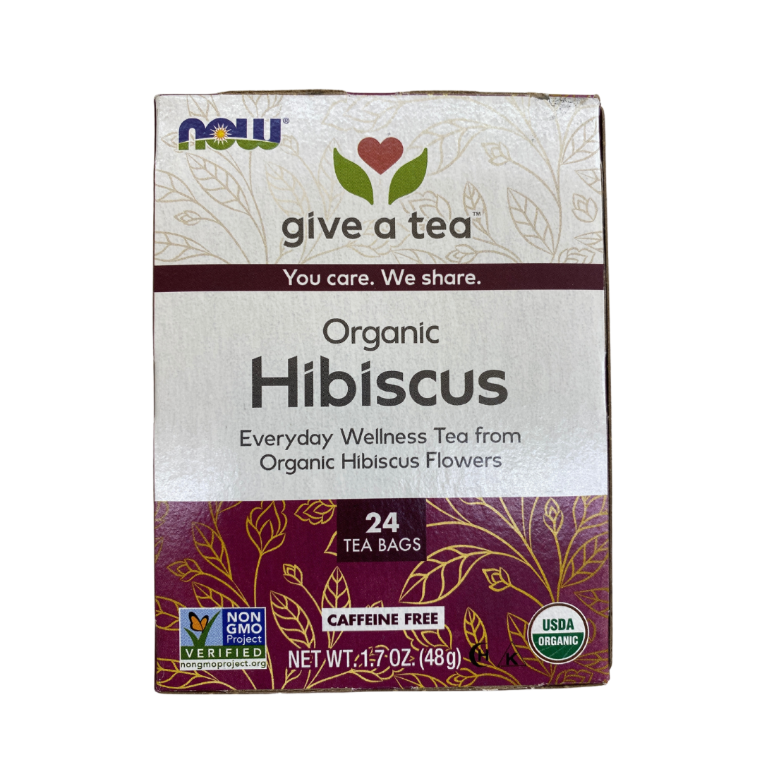 Now organic hibiscus tea 24 tea bags (best before 30 Jan 2027)