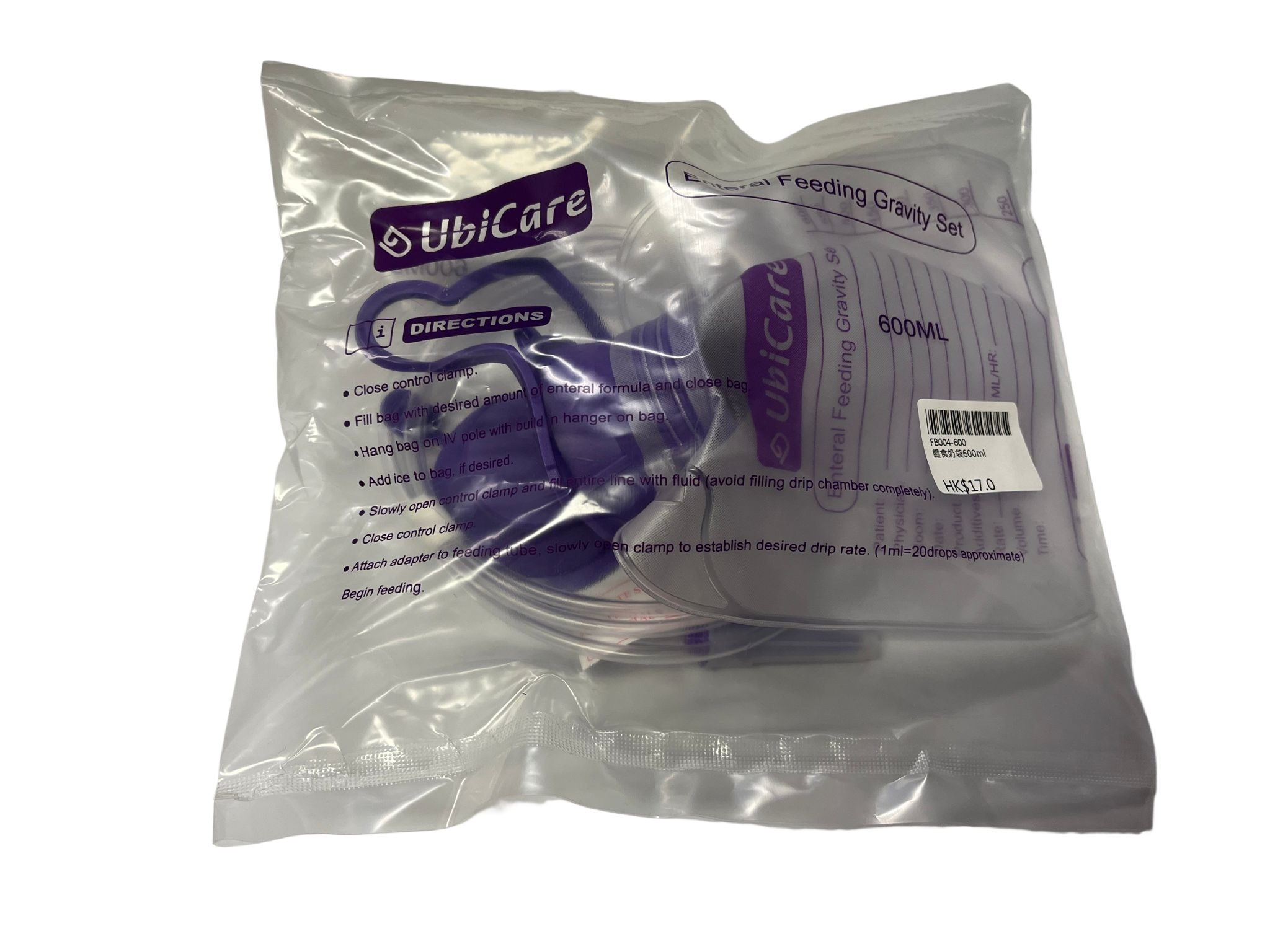 UbiCare 餵食奶袋 (500毫升)