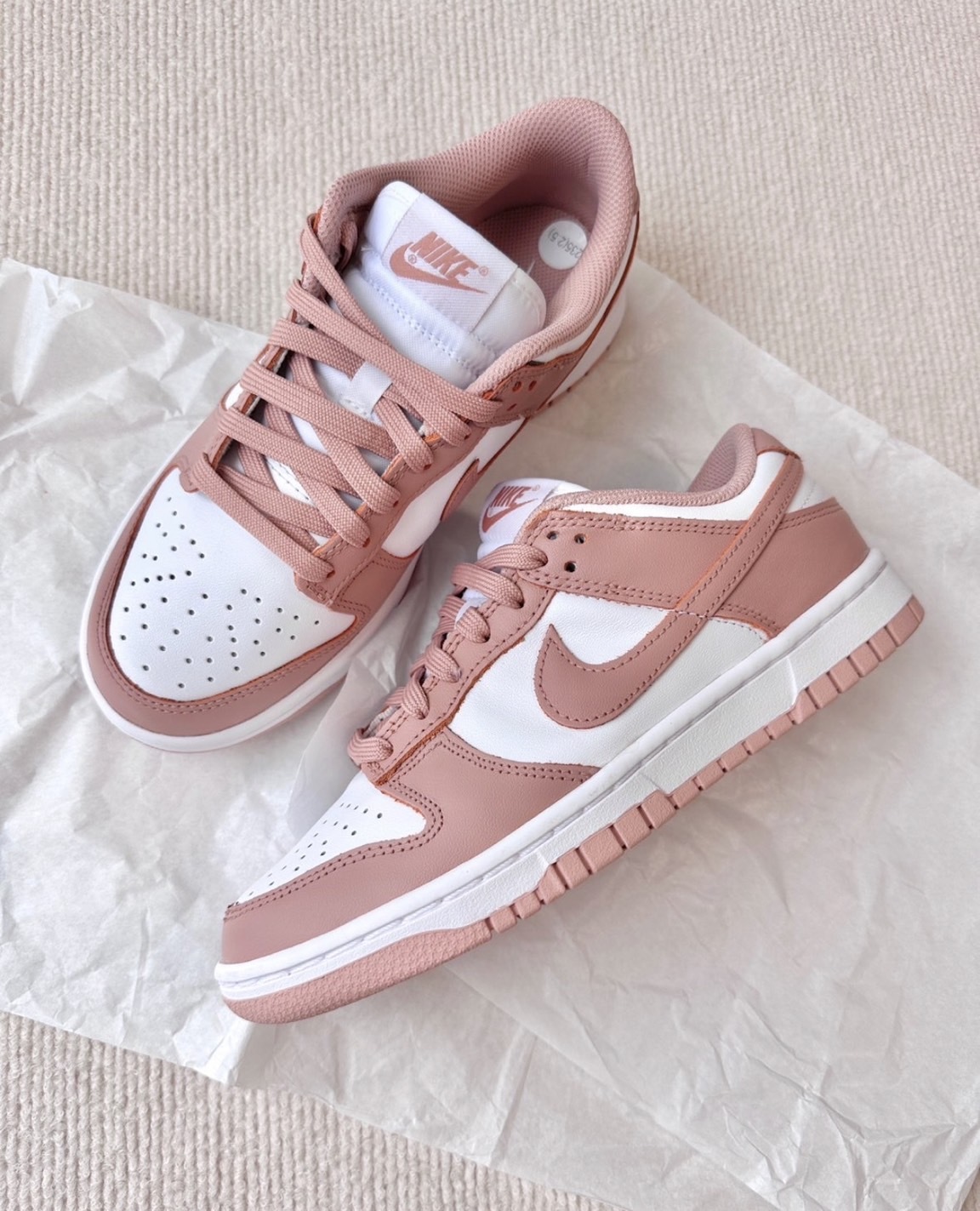 Nike Dunk Low Rose Whisper 玫瑰粉 女款