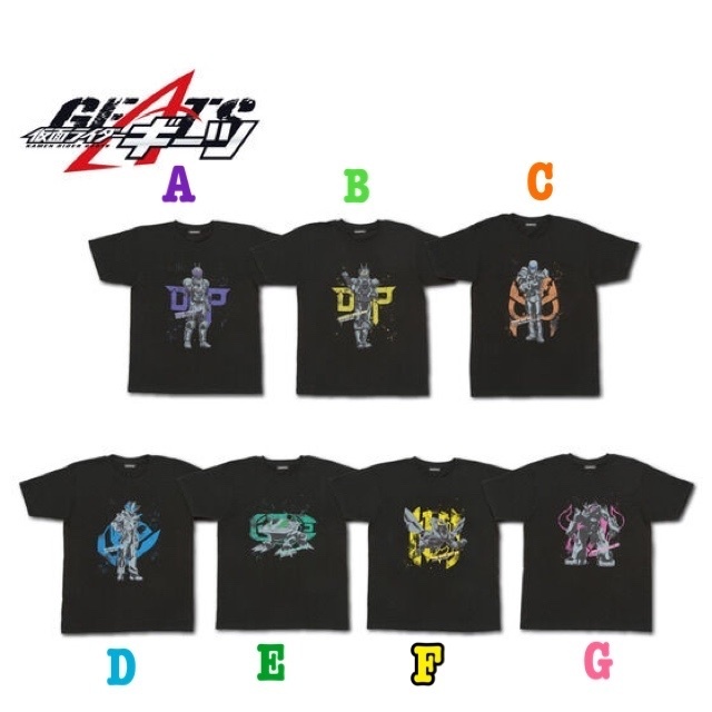 Pbandai 預訂2024/3月 仮面ライダーギーツ　ライダー柄Tシャツ2弾　(全7種)