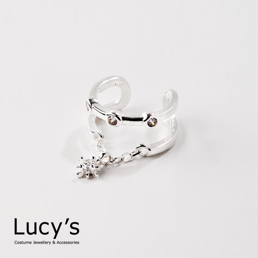 925純銀 星綴 耳骨夾 (107493)