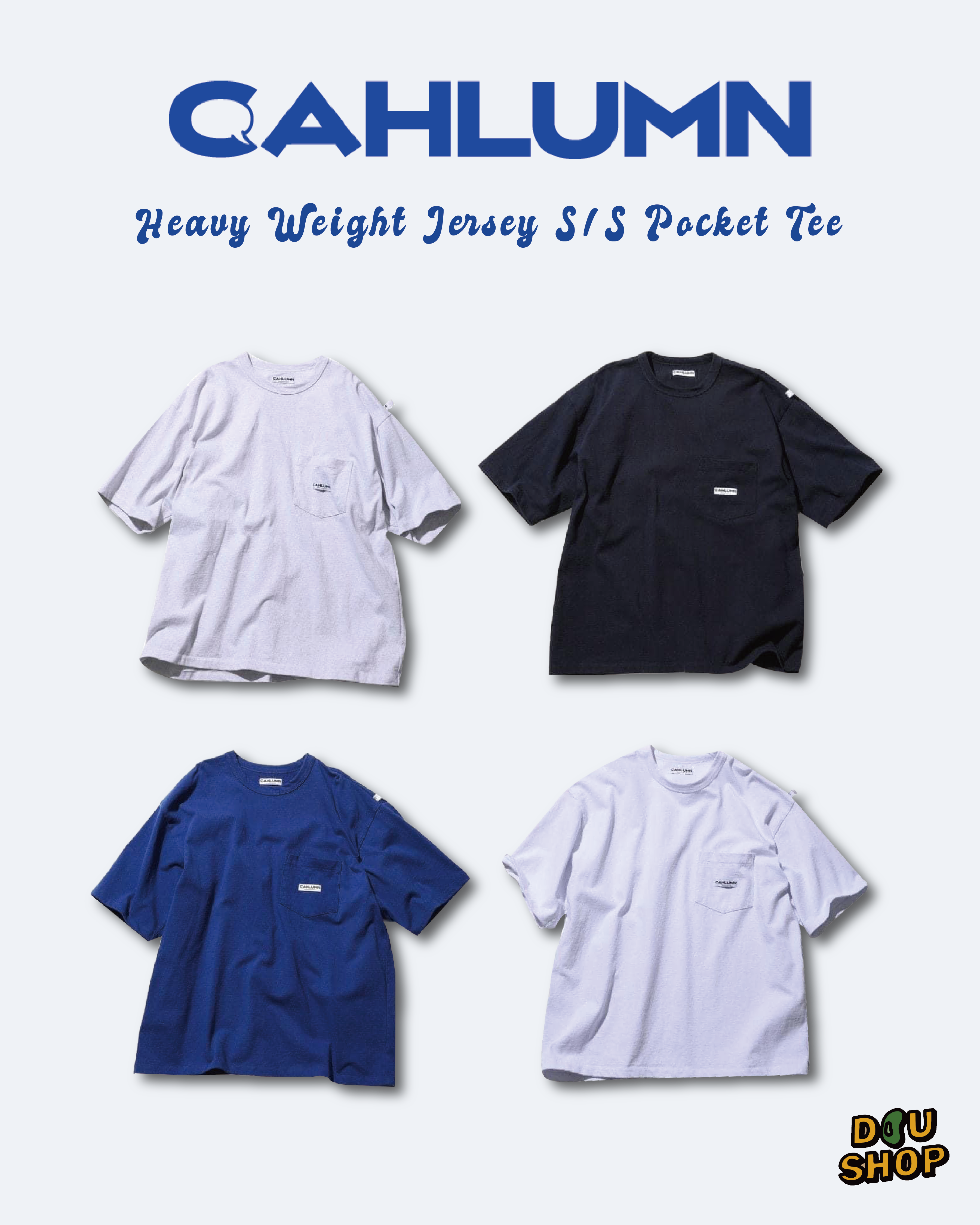 CAHLUMN Heavy Weight Jersey S/S Pocket Tee