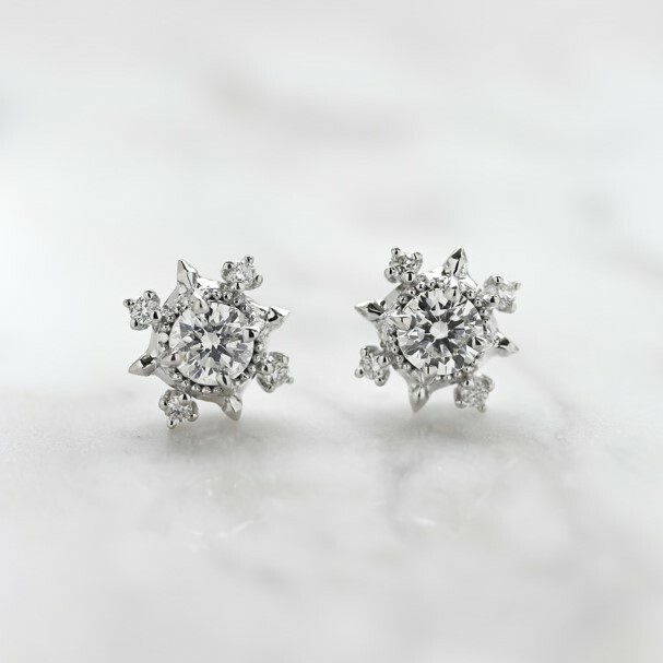18K Kepal Diamond Earring
