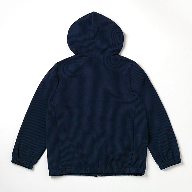 PIPPY 素面吸濕排汗連帽休閒外套-藍