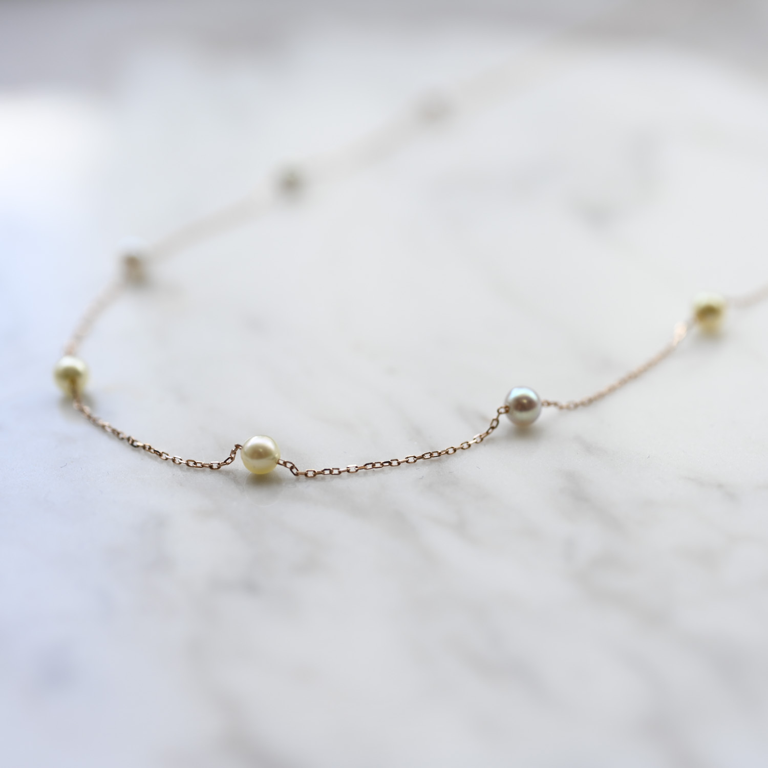 18K Candy Pearl Necklace