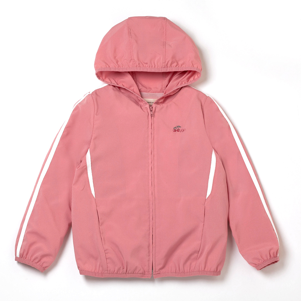 PIPPY 簡約吸濕排汗運動連帽外套 粉