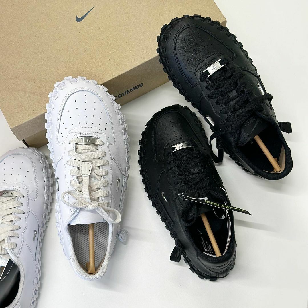 Jacquemus X Nike J Force 1 Low LX  Y2K風格 聯名款 白色 黑色 全黑 編織 輪胎鞋 白色 男女尺寸 DR0424-100 DR0424-001