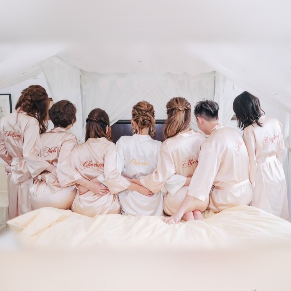 姊妹禮盒 M (字母手花鈪、定製睡袍)