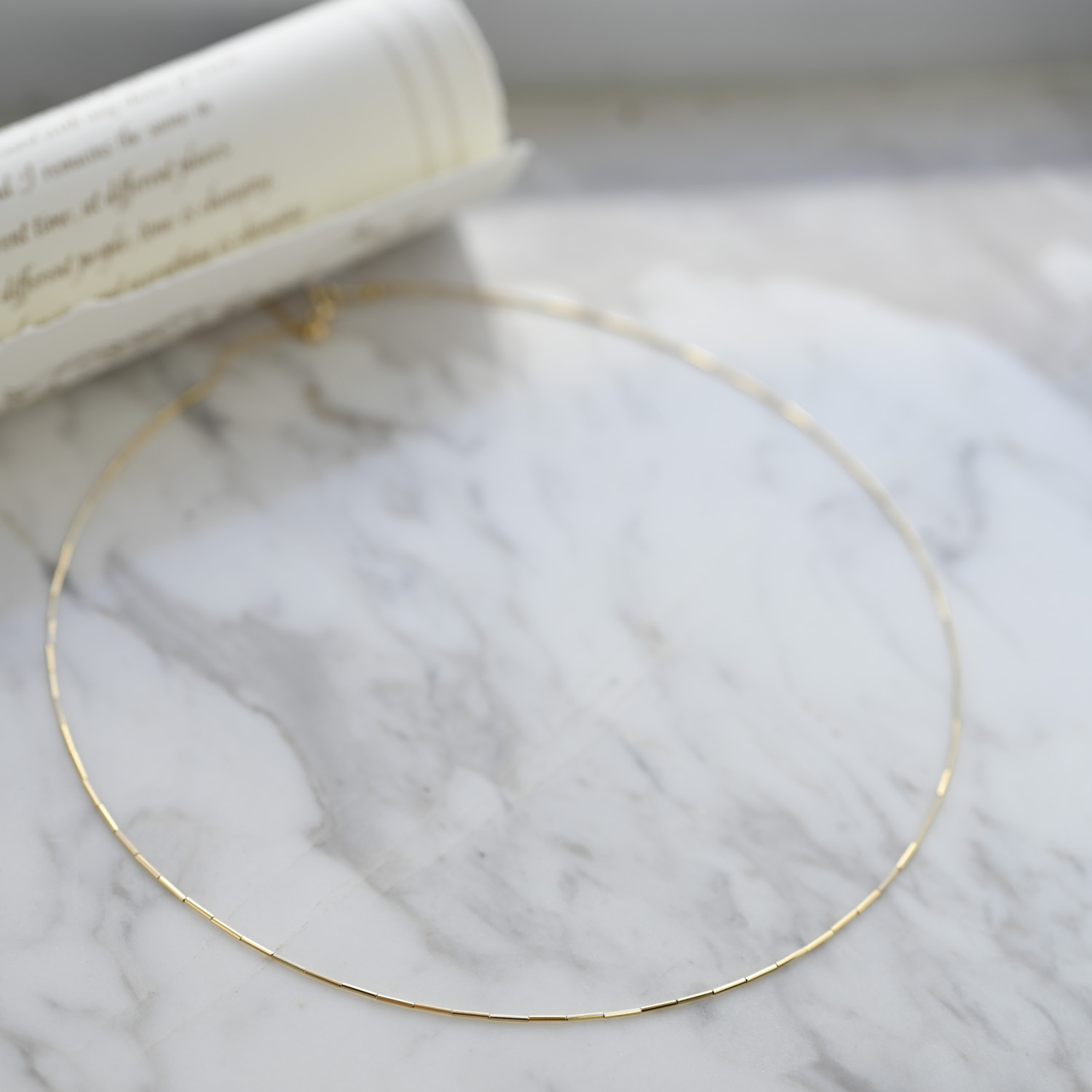 18K Radi Necklace Choker Band