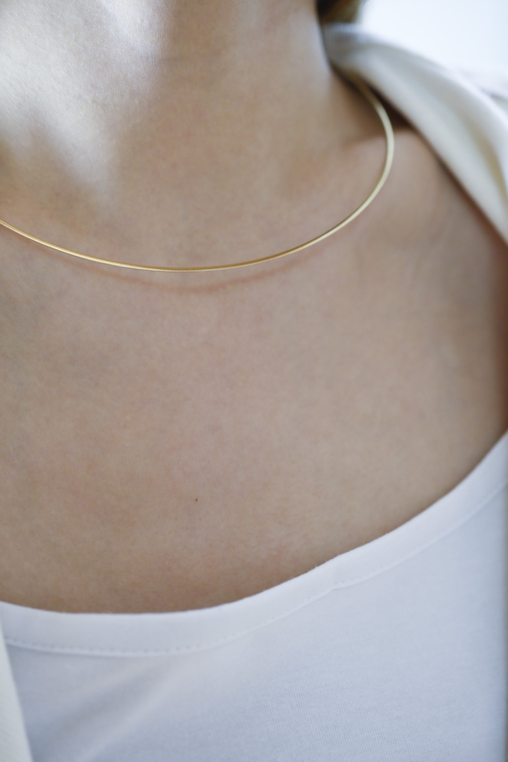 18K Two tone two way necklace choker