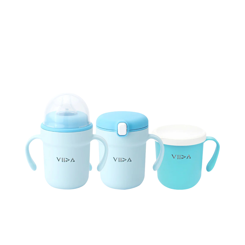 VIIDA Soufflé三階段抗菌不鏽鋼學習杯組