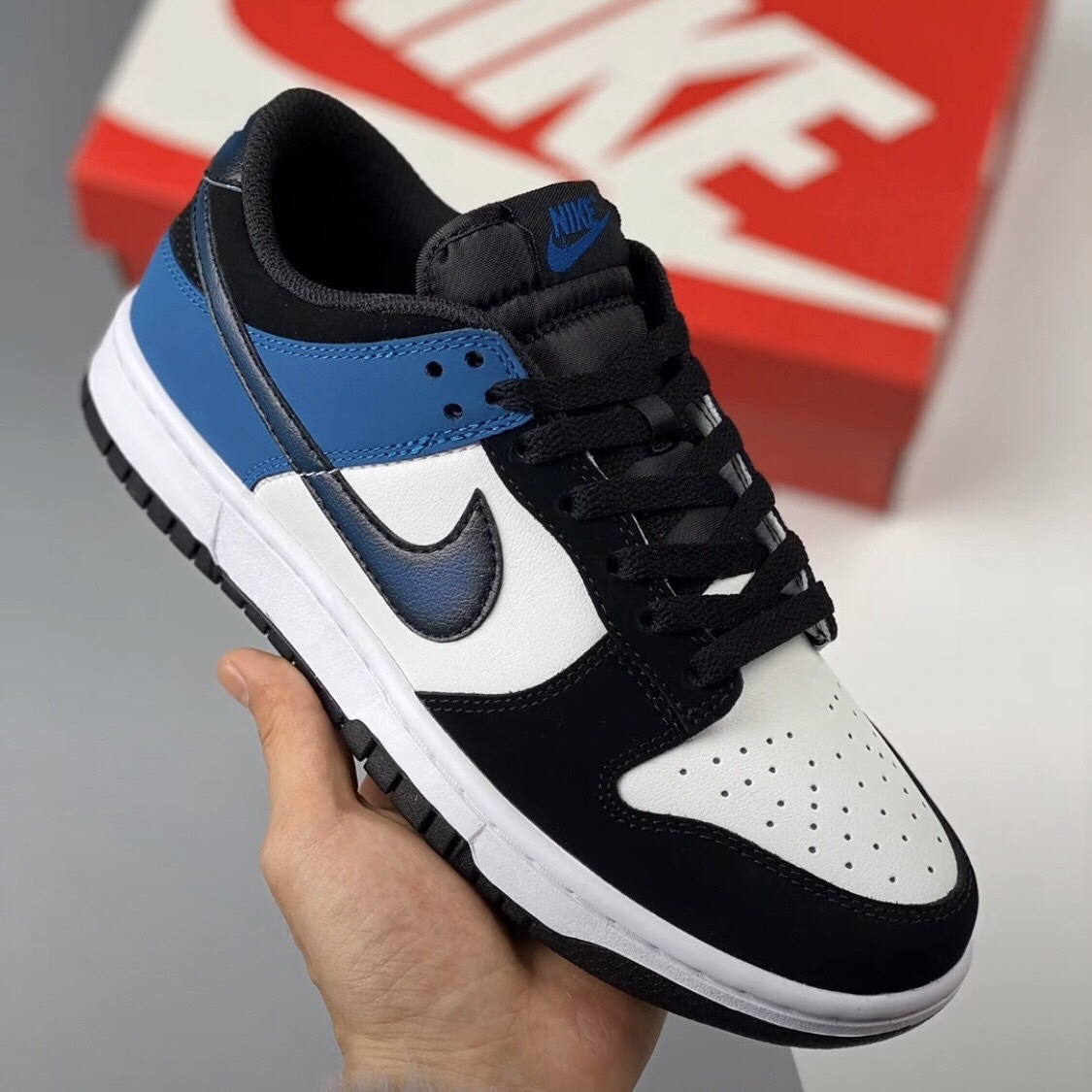 【APAIR】預購 Nike Dunk Low "Industrial Blue" 黑白藍 小閃電 FD6923-100