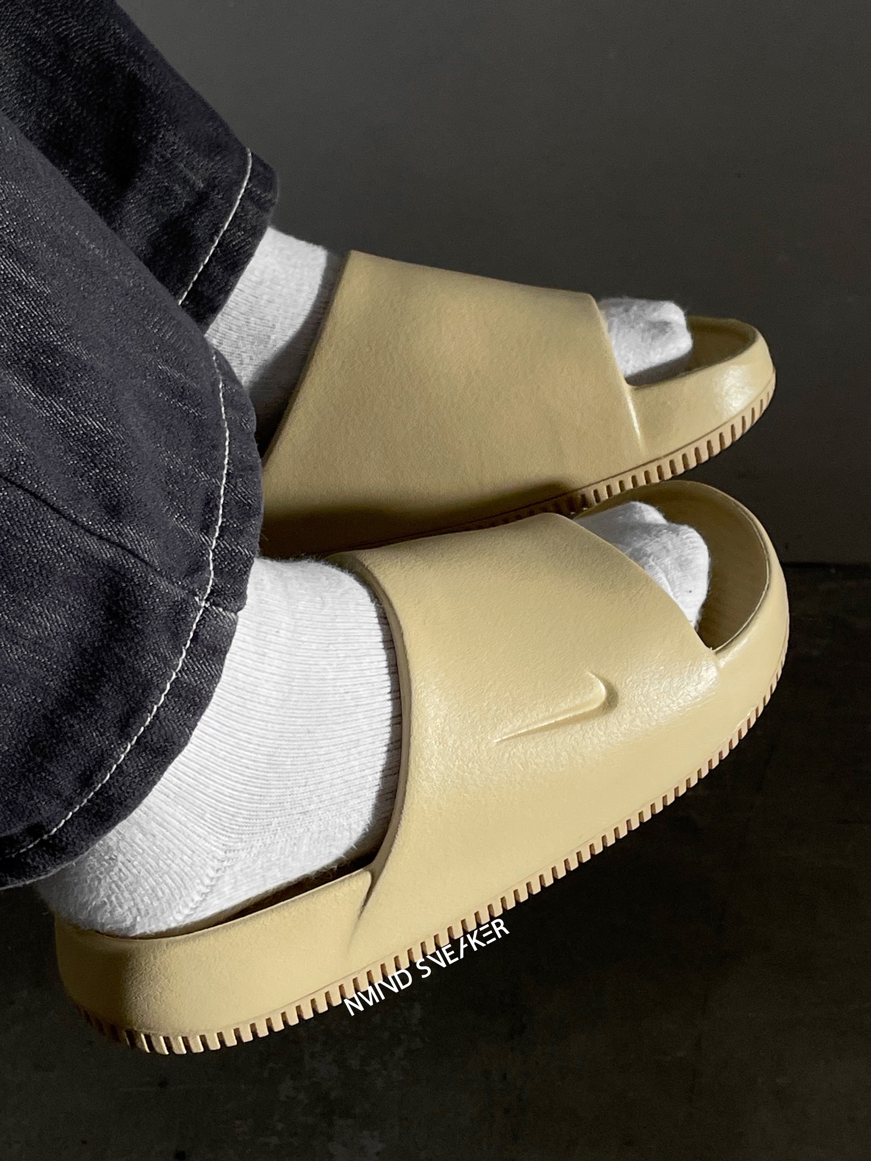 <線上SALE❤️‍🔥> Nike Calm Slide Sesame 麵包拖鞋奶油 女款 (DX4816200)