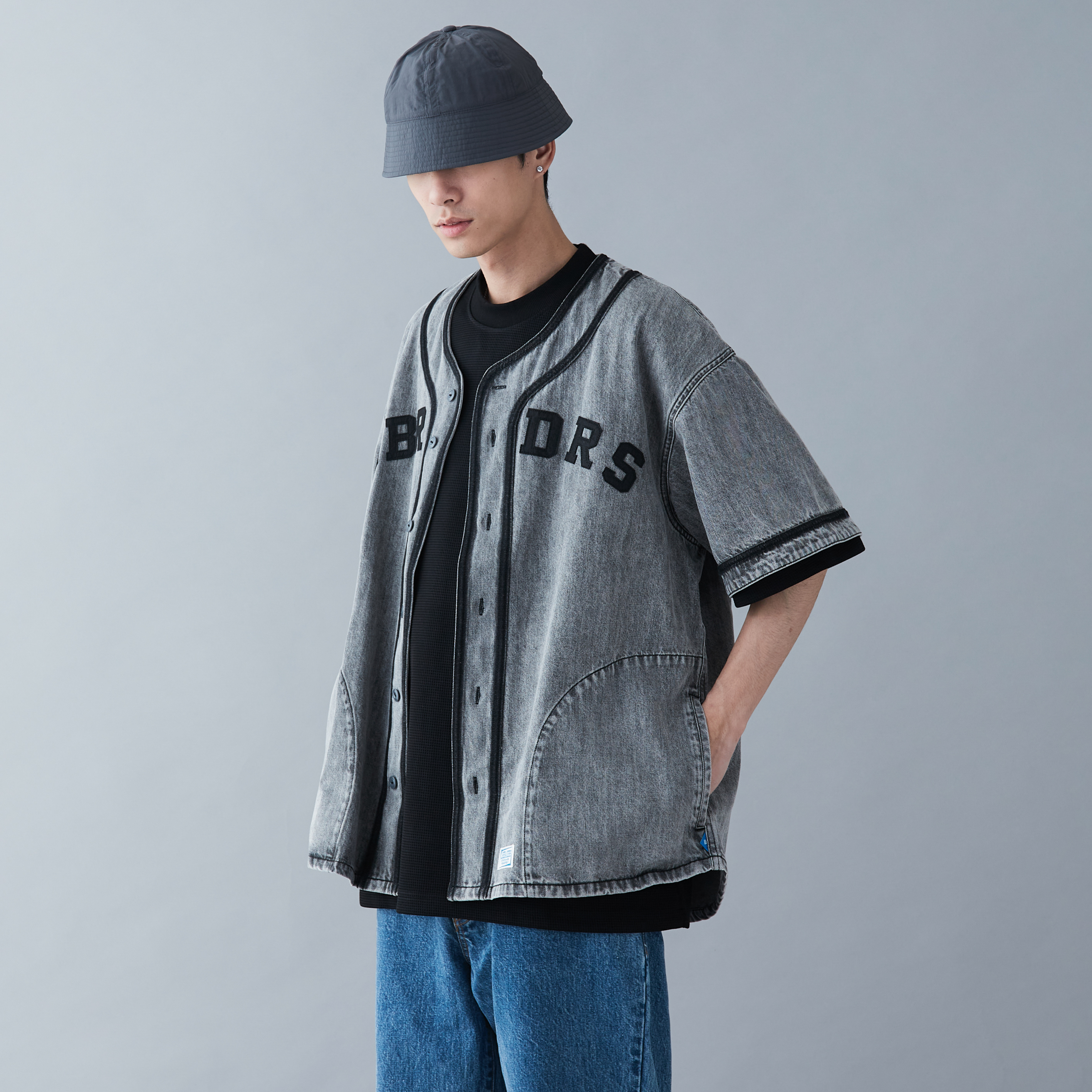 日本最大の Liberaiders DENIM BASEBALL SHIRT SMALL シャツ - nutrari