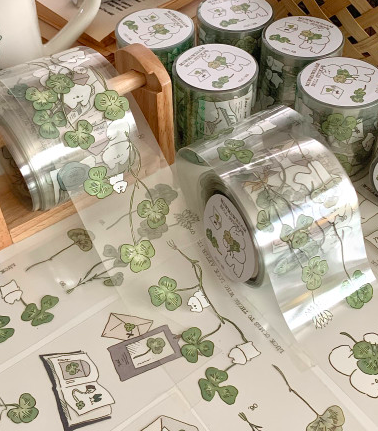 Mewmewbeam | 幸運草貓貓 PET膠帶