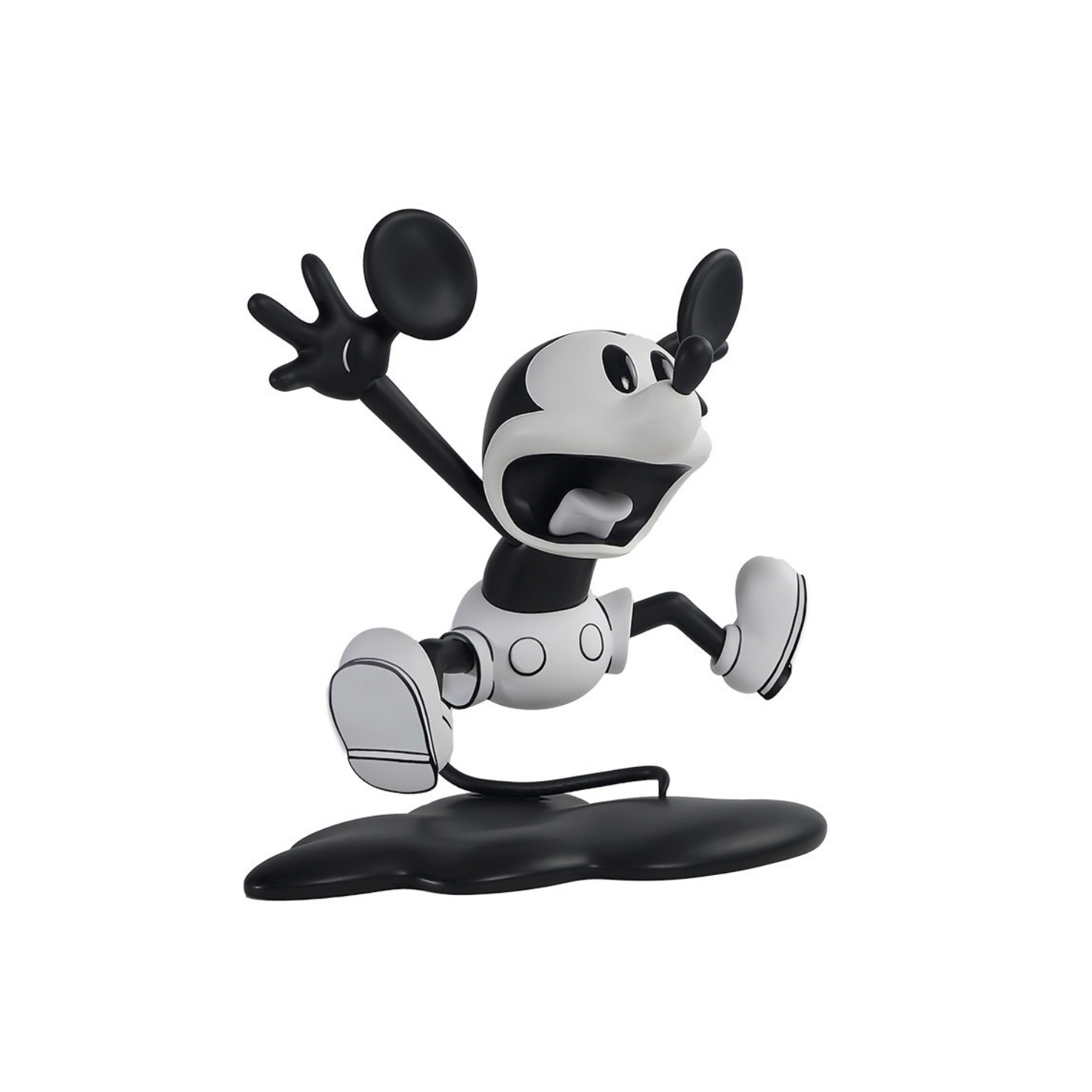 MORSTORM ART TOYS X DISNEY MICKEY & FRIENDS "FRIGHTEN MICKEY" 魔力風暴 驚嚇米奇 黑白 寶麗石公仔