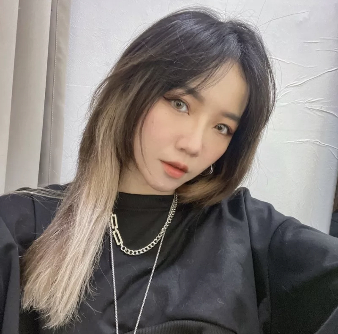 方鍊混搭拼接粗項鍊(K00001)