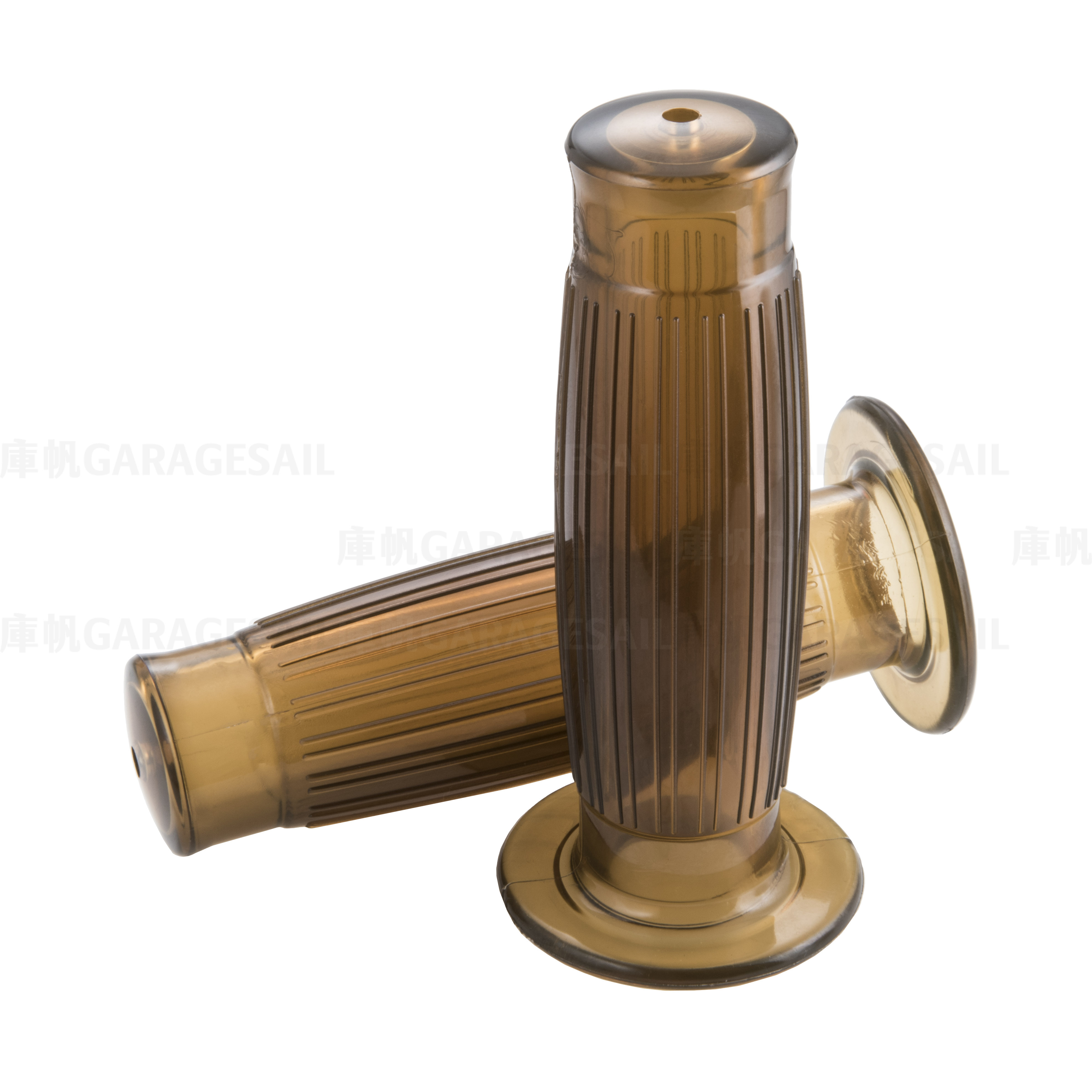 橡膠 握把套 亮面油壺 - 半透明咖啡